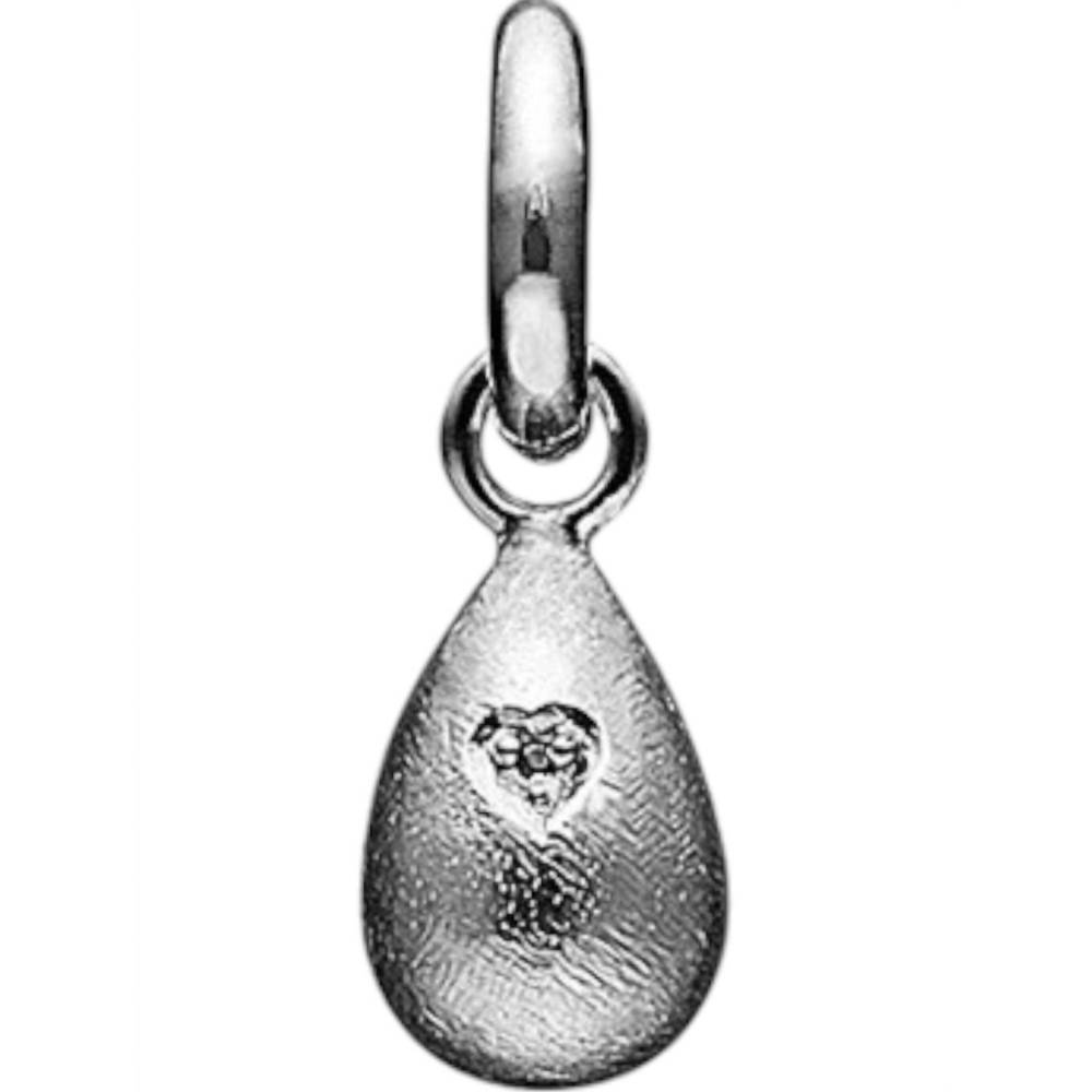 NEW STORY JEWELLERY crystal heart drop charm in silver